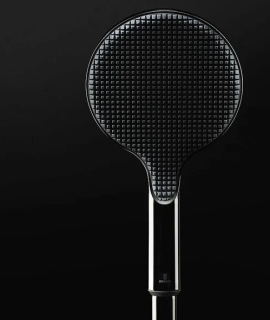 Душевая стойка Bossini Apice L10505.073 с термостатом чёрный матовый